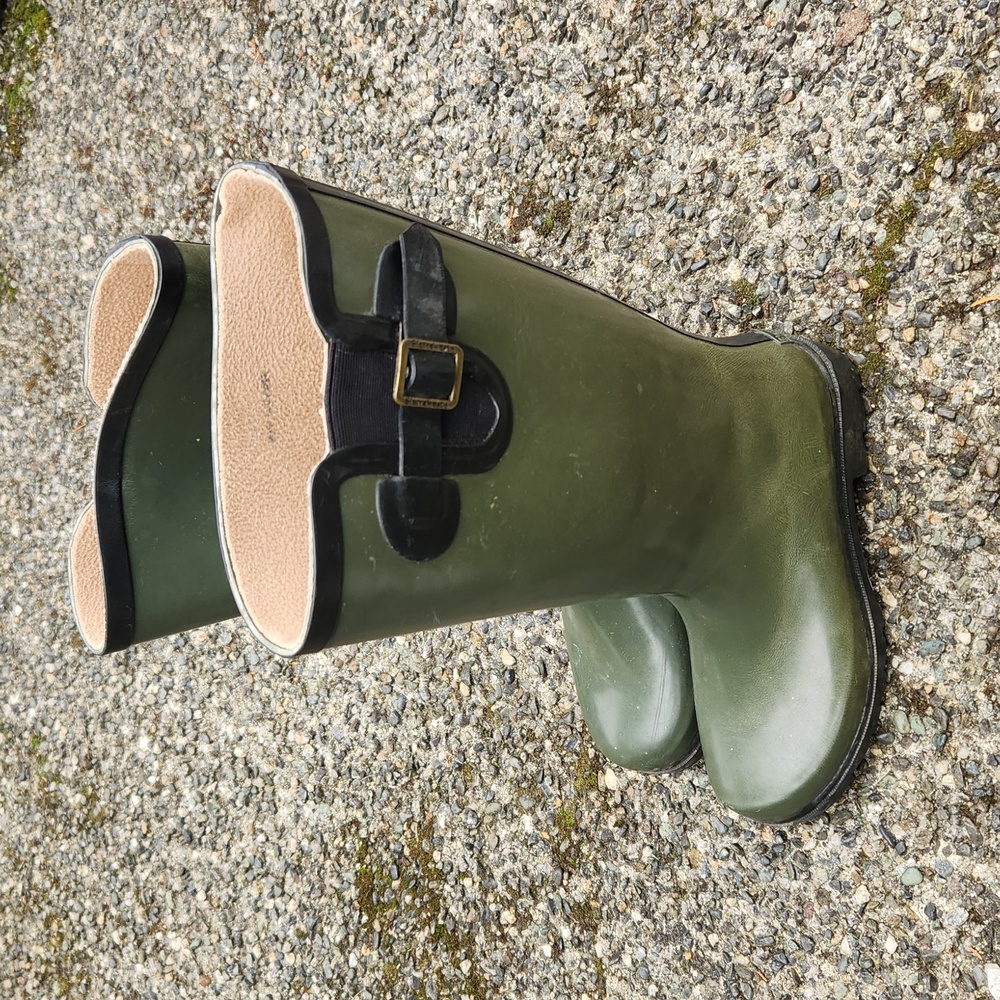 Green womens rain boots Sierra West brand